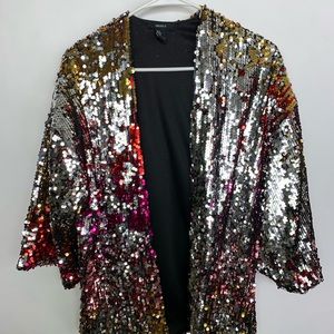 Forever21 Sequin Jacket Top